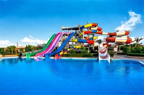 OEM 야외 물놀이 공원 어린이 게임 수영장용 유리섬유 슬라이드