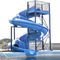 아쿠아 파크를 위한 사이클론 수영장 용수 슬라이드 1조각 섬유 유리 청색