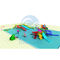 어린이들 아쿠아 파크 언덕 슬라이드 땅 놀이터 워터 슬라이드 캄보는 특화했습니다
