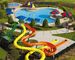 야외 수영 물공원 슬라이드 유리섬유 어린이 게임 장비 유리섬유 슬라이드 세트