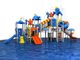 OEM 가루화 된 강철 상업용 어린이 놀이를위한 대형 플라스틱 슬라이드