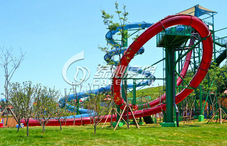 Water Park Fiberglass Water Slides / Extreme Water Slides For Swimming Pool Play Equipment