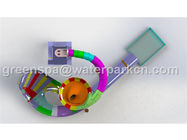Children Spray Park Equipment Colorful Fiberglass Water Slide SGS Certification