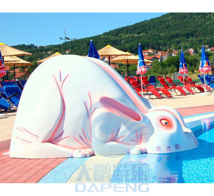 좋은 가격 Rabbit Shaped Mini Pool Slide Fiberglass Aqua Park Water Slide For Toddlers 온라인으로