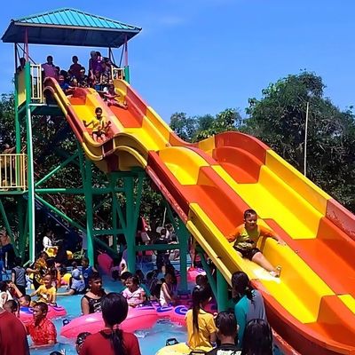 좋은 가격 OEM Water Theme Park Outdoor Playground Water Attraction Fiberglass Slide 온라인으로