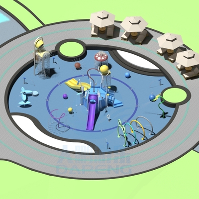 좋은 가격 Custom Outdoor Water Playground Equipment  Children Aqua Park With Splash Pads For Hotels And Resorts 온라인으로