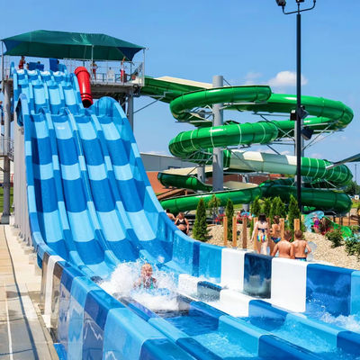 좋은 가격 Customized Size 6-8mm Thickness Fiberglass Water Park Slide Ending with Pool for Kids and Adults 온라인으로