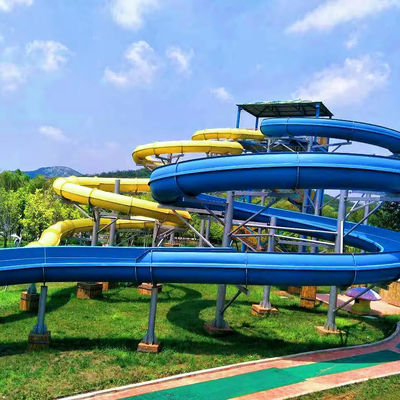 좋은 가격 Customized Size Colorful Fiberglass Water Slide for Outdoor Water Parks and Pools 온라인으로