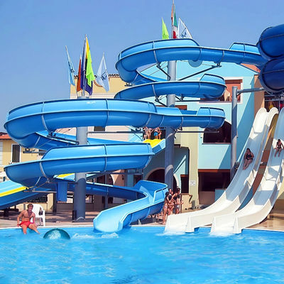 좋은 가격 Spiral FRP Slide Combination 0.82m Inner Width Custom Design For Adult Children Water Park Venues 온라인으로