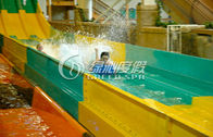 Rainbow Multi Lane Racing Fiberglass Water Slides for Aqua Park Equipment 110m length