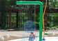 연한 녹청색 공원 7 형상 스프레이 물 커튼, 물 튀기는 소리 공원을 위한 아연도강 물 구조