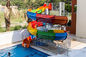 반대 자외선 페이드 수영장 용수 슬라이드 섬유 유리 화려한 워터 슬라이드