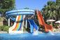 OEM 야외 다중 유리섬유 슬라이드 세트 물 놀이공원 놀이터