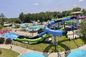 15m 높이 유리섬유 수영장 슬라이드 물 테마 스플래시 놀이공원 장비 어린이용