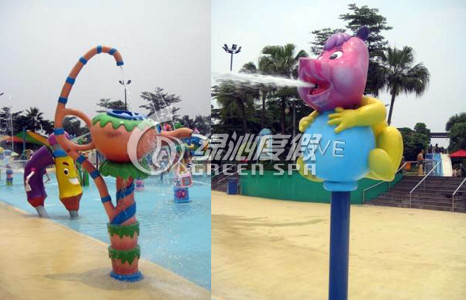 Kids and Adults Aqua Park Equipment Teapot Water Spray for Summer Entertainment