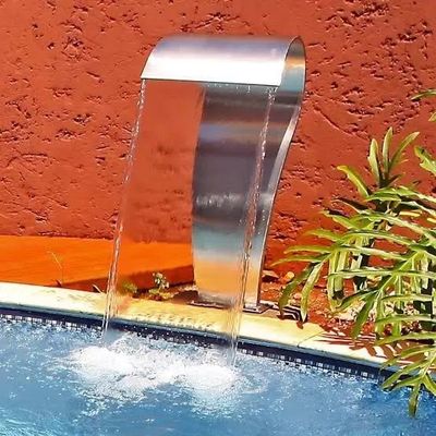 좋은 가격 금속 수영장 액세서리 SPA 스테인리스 스틸 분수 머리 캐스케드 야외 폭포 온라인으로