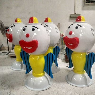 워터 파크 어린이 물 스프래시 패드 장비 큰 머리 클로운 어린이 수영장