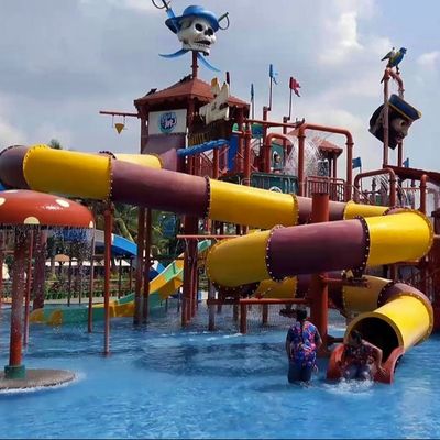좋은 가격 OEM Water Amusement Park Ride Party Equipment Commercial Fiberglass Water Slide 온라인으로