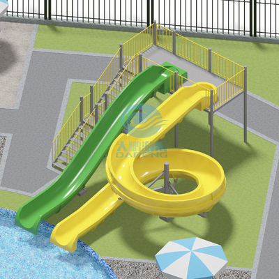 좋은 가격 Family Residential Swimming Pool Slide for Children and Adults Customized Water Equipment Fiberglass Color Customization 온라인으로