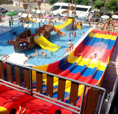 좋은 가격 Commercial Fiberglass Water Park Slide with 7m Height 45m Length and 6-10mm Thickness for Outdoor Aqua Parks 온라인으로