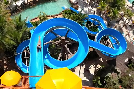 좋은 가격 Summer Hot Selling Large-Scale Water Park Slide Fiberglass Spiral with Design Service Water Play Equlpment One-year Warranty 온라인으로