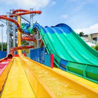 좋은 가격 Customized Size Outdoor Water Park Slide with 6-8mm Thickness Fiberglass and Over 10 Years Service Life 온라인으로