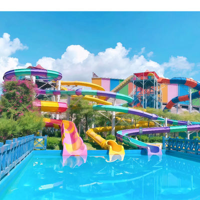 좋은 가격 High Strength Fiberglass Commercial Amusement Park Slide Service Life Over 10 Years With 2D And 3D Design 온라인으로
