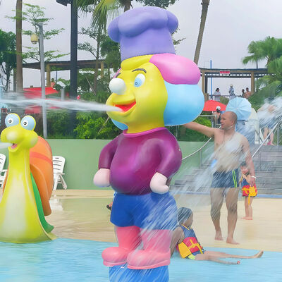 품질 물 스프래시 패드 유리 섬유 물 놀이 장비 어린이 놀이 공원 공장