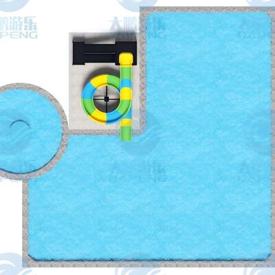 품질 상업용 유리섬유 물 슬라이드 야외 놀이터 유리섬유 가설제철 내구성 공장