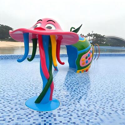 품질 동물 및 식물 물공원 스플래시 패드 사용 물 슬라이드용 테마 공원 어린이 수영장 공장