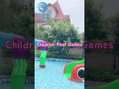 상업용 워터파크 물 스프래시 패드 세트, 아이용 유리섬유 스프래시 패드, 미니 유리섬유 슬라이드