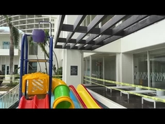 물 놀이터 붓는 버킷, 어린이용 물 스프래시 패드, 놀이터 물 슬라이드 세트