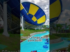 높이 18m 큰 성인 물 슬라이드 야외 유리섬유 스피커 모양, 큰 트럼펫 슬라이드