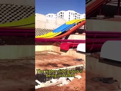 OEM 워터 키즈 파크 게임 오락 장비, 유리 섬유 슬라이드 세트