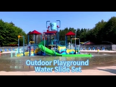 어린이들 큰 야외 워터 슬라이드 해적선 스타일 반대 UV 정전기