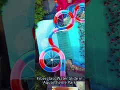 어린이 놀이터 장비, 수영장 유리섬유 물놀이 타기 어린이 물 슬라이드