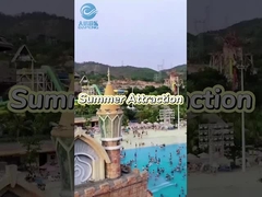 야외 놀이공원 장비 물놀이 유리섬유 물 슬라이드 세트 사용자 지정